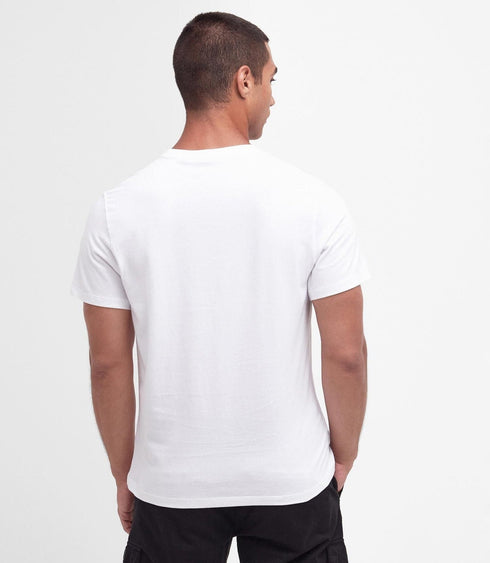 Barbour Intl. T-shirt T-shirt Uomo Brett Bianco P24-BARBOURINTERNATIONALMTS1249-WH11-M - Francavilla Moda